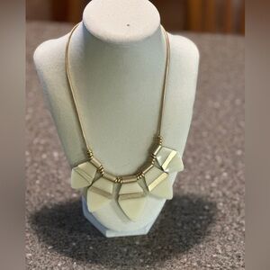 ANTHROPOLOGIE NWT Elegant Gold and Cream Necklace